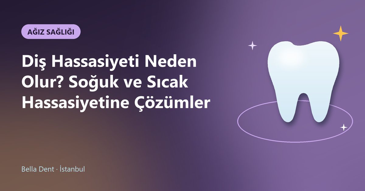Diş Hassasiyeti Neden Olur? Soğuk ve Sıcak Hassasiyetine Çözümler – Bella Dent blog kapak görseli