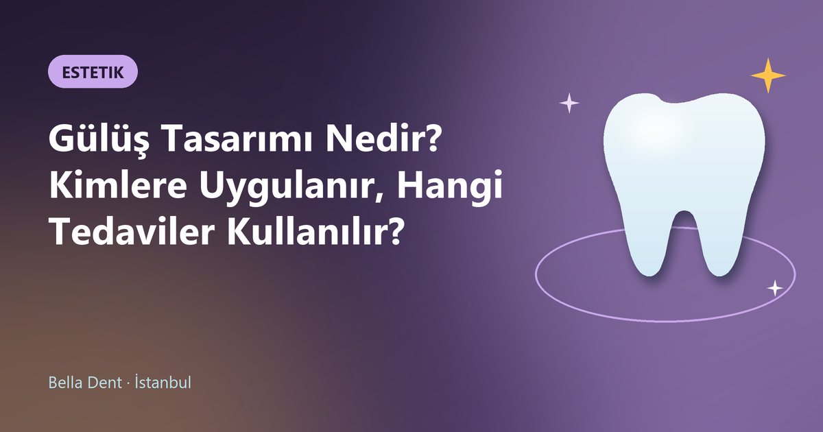 Gülüş Tasarımı Nedir? Kimlere Uygulanır, Hangi Tedaviler Kullanılır? – Bella Dent blog kapak görseli